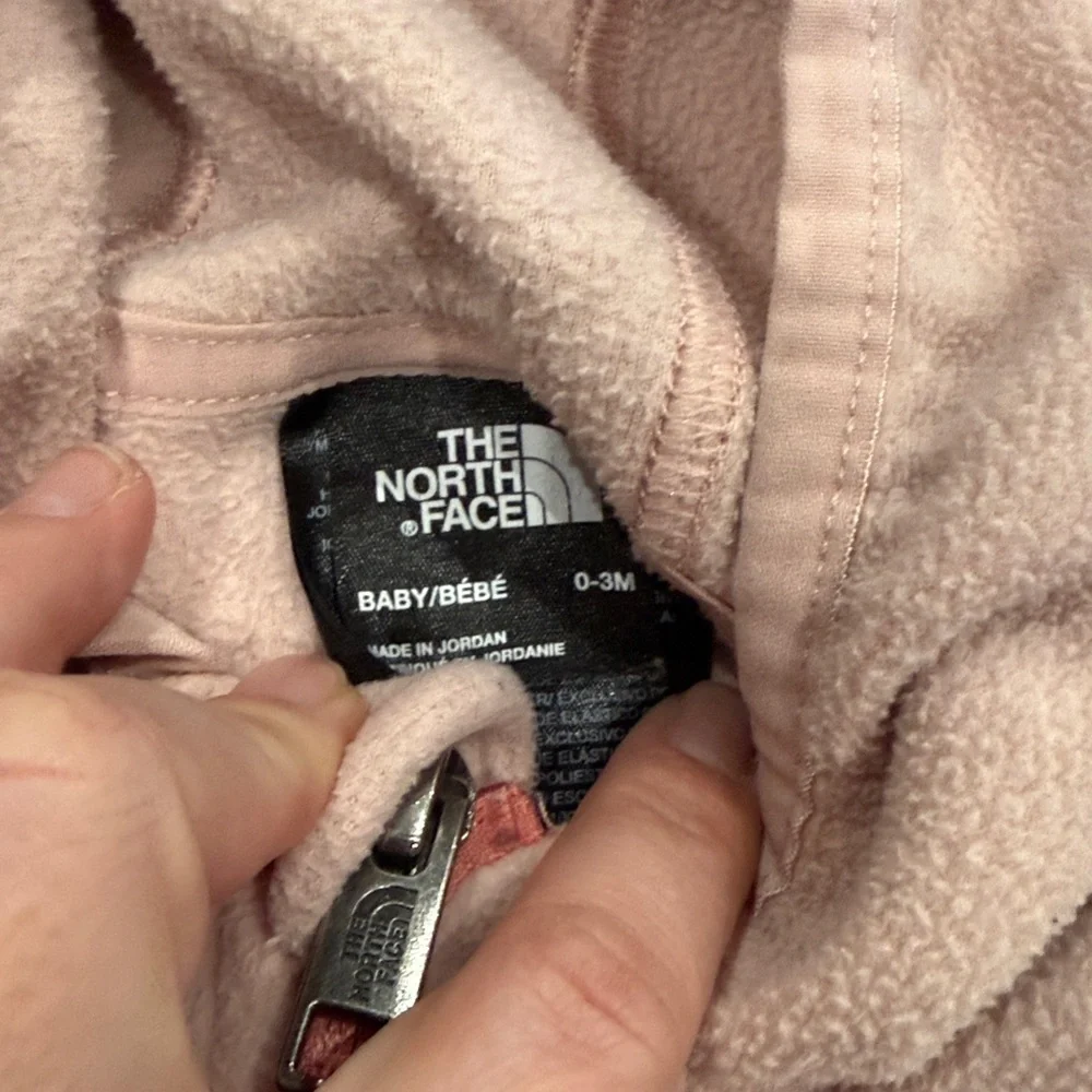 The North Face Light Pink Infant Hoodie